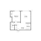 A2 floor plan Lake Crest Apartments