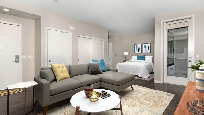 Living Room with Hard Surface Flooring