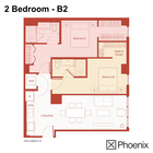 2 Bed/Bath Layout: B2