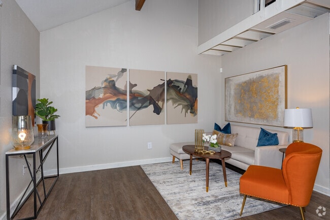 Living room - Upgraded Unit