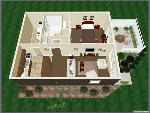 1 bedroom floor plan
