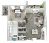 A1I floor plan The Peak at Nichols Plaza