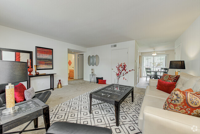 Living Room in Model - Martinique Terrace Rental