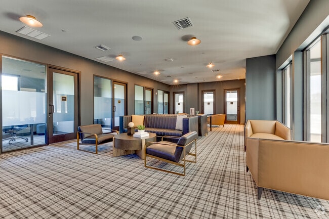 Wi-Fi lounge with private coworking spaces
