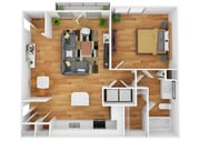 1 Bedroom | 1 Bath | 708 SF