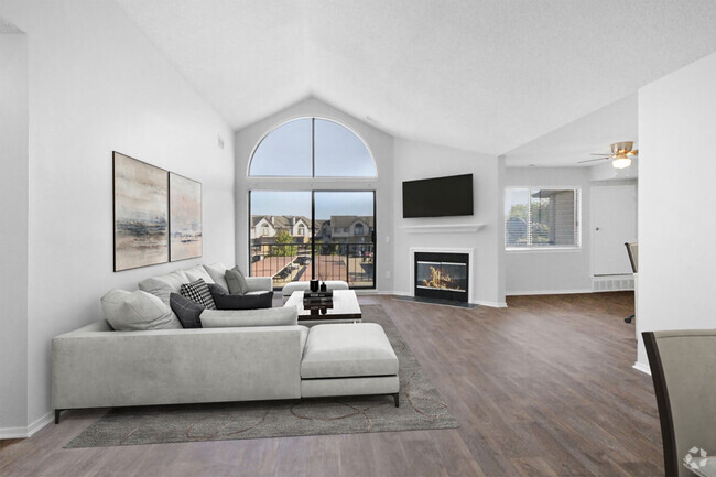 Penthouse Living Room - Carnegie Park Apartments