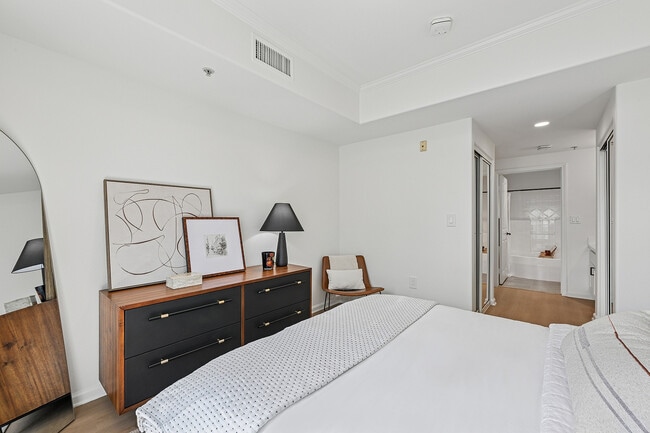 Bright and inviting bedroom with en suite bathroom