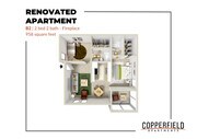 Copperfield Apartments - B2 Fireplace Renovated