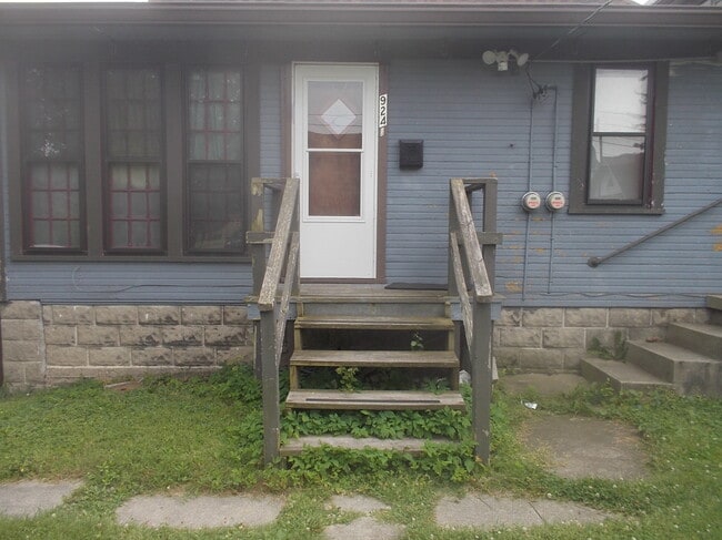 Entry door on north side of building - 924 E Main St Unit 924 one half Rental