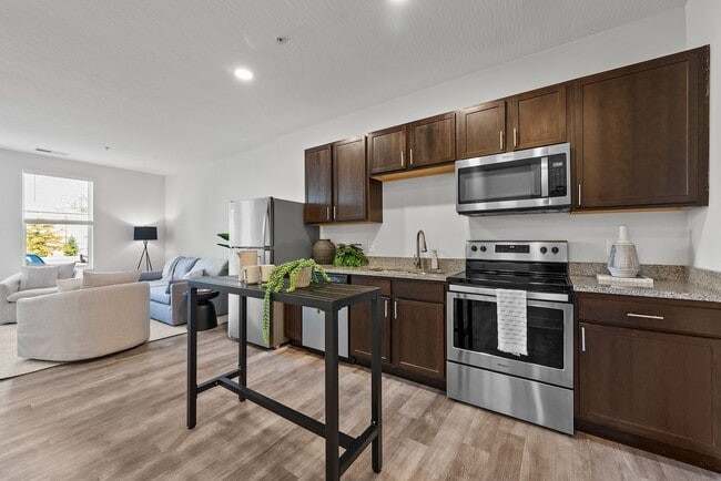 Gourmet Kitchen with Stainless Steel Appliances