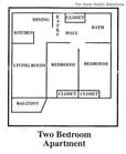 2BR/1BA