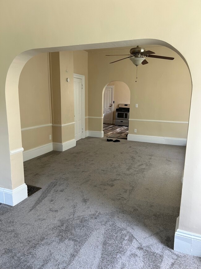 From living room into dining room room and kitchen area - 828 N 3rd St Unit 1 - First Floor