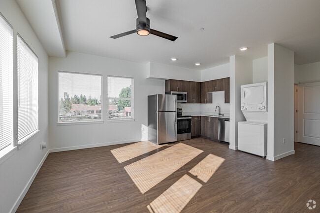 2BR, 1BA - 750SF - Living Room - Northwest 99 Apartments