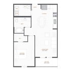A1 - 1x1 floor plan Alton Serenoa