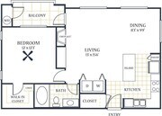 A2 floor plan The Paseo at Town Center