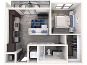 Explore this chic urban apartment, featuring a perfect blend of style and function.