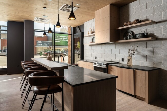 Resident Lounge & Demo Kitchen - The Portrait at North Crossing