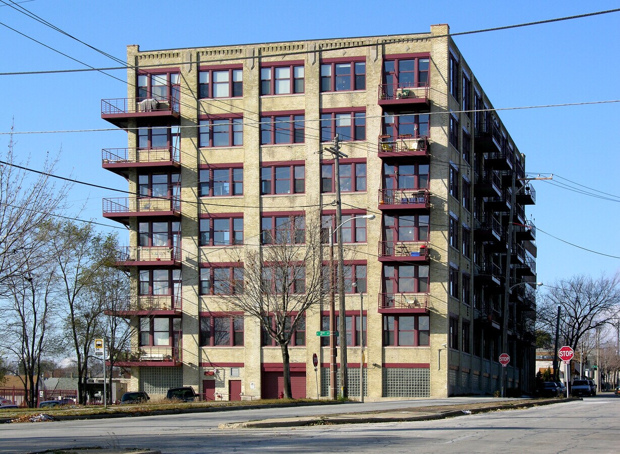 From West Maple Street to the east - Parts House Lofts