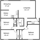 3 BR / 1BA Standard
