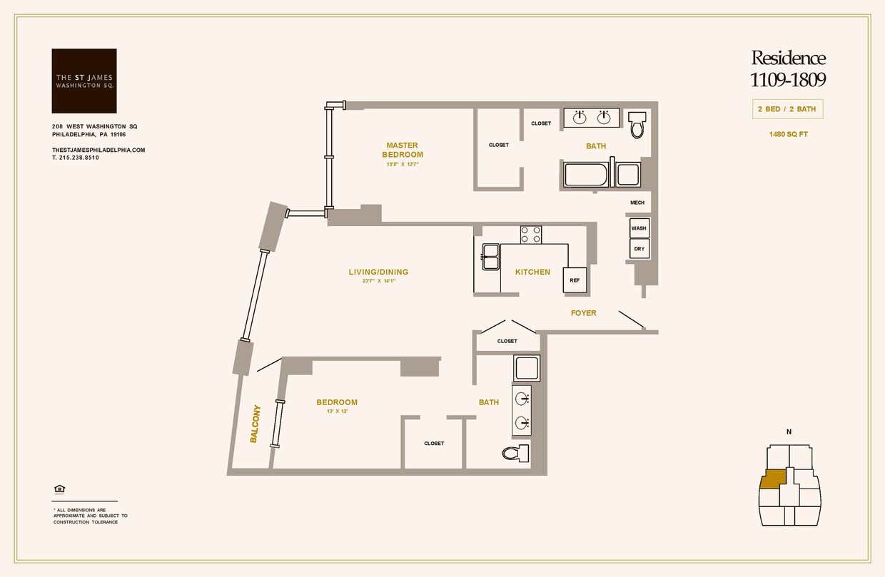 2 Bed 2 Bath B2M - 2 Bed 2 Bath B2M