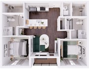 Midpoint West - 2A Floorplan