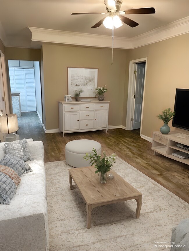 Living room (virtually staged) - 4065 Charlottes Overlook Unit 3401