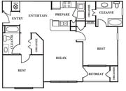 2BR/2BA