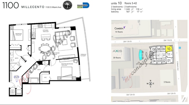 Photo - Spacious 2-bedroom, 2-bath residence at Millecento in the heart of Mary Brickell Village.