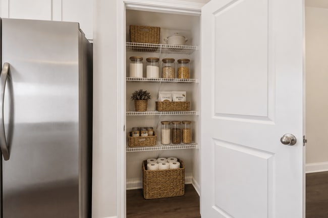 Spacious pantry to accommodate all your storage needs.