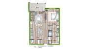 A2 floor plan Granary Flats