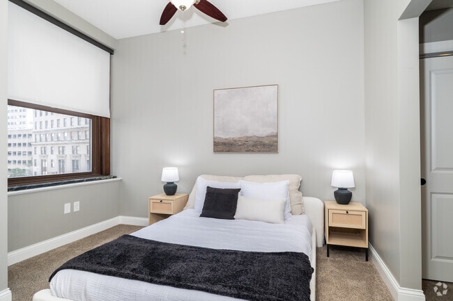 2BR, 2BA - 1,010SF - Style 14 - Primary Bedroom - Residences at Leader