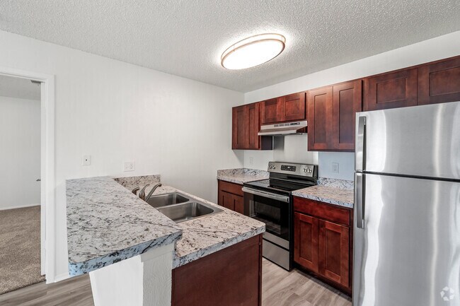 A1 1HAB, 1BA - 650 ft² - Cocina