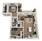 1 DEN floor plan The Willow