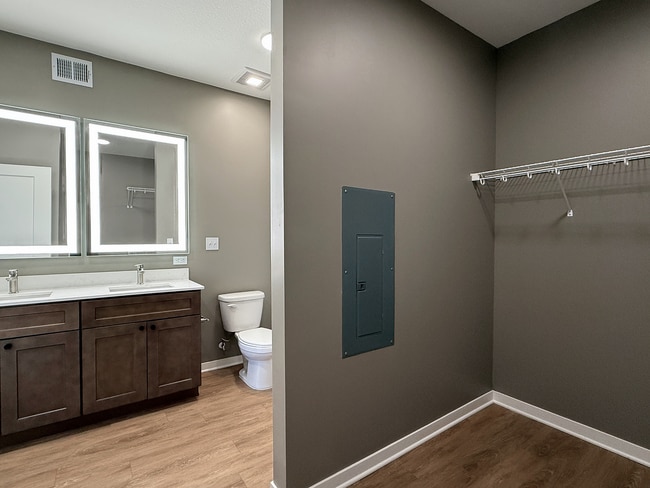 Closet and Bathroom - Residences at Lexington