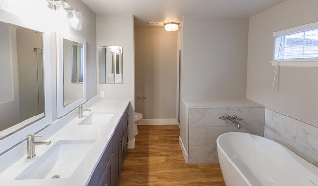 Renovated bathrooms with premium finishes are available for upgrade. Ask the leasing team for more details.
