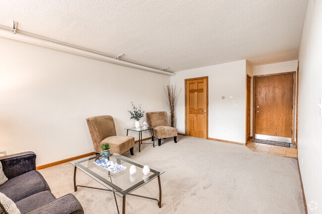 Estudio - 500 pies cuadrados - Modelo - Sala de estar - Chestnut Arms