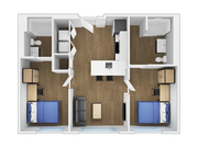 B1: 2BD | 2BA | 768 SF