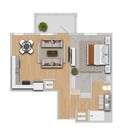 Aspen | 1x1 | 719 sf