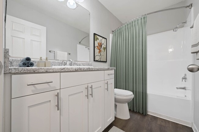Bathrooms with Large Mirrors and Plenty of Storage