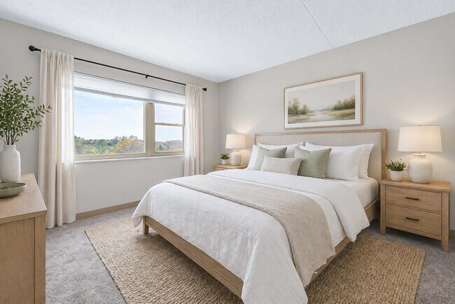 Large Bedrooms with Scenic Views at Musicians Towers