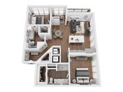 B2.1 floor plan Enclave at Radius Dilworth
