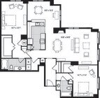 2R floor plan The Clarendon