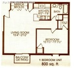 1BR/1BA