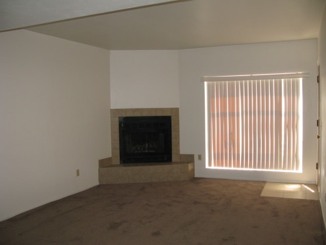 Living room, fireplace, large window - 702 E Linden St