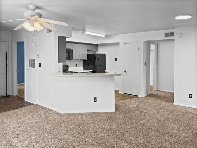 2 BR, 2BA - Living/Kitchen