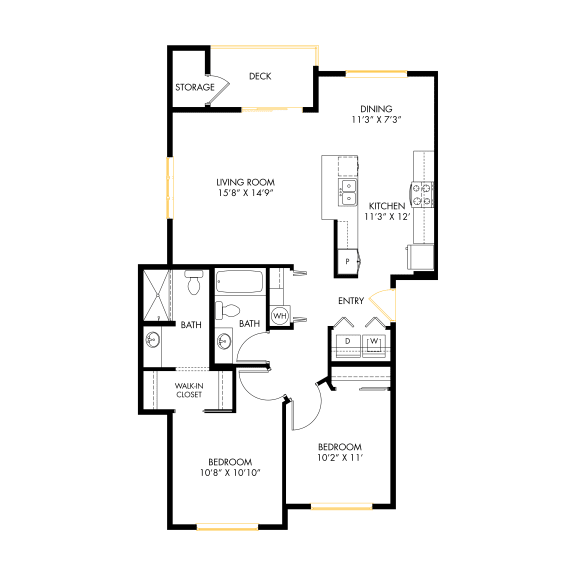 Floor Plan - North B1 2x2 