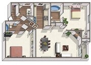 2x2 floor plan Skyview 3322