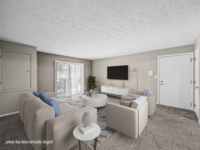 Living Room with Balcony or Patio