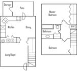 2BR/1BA