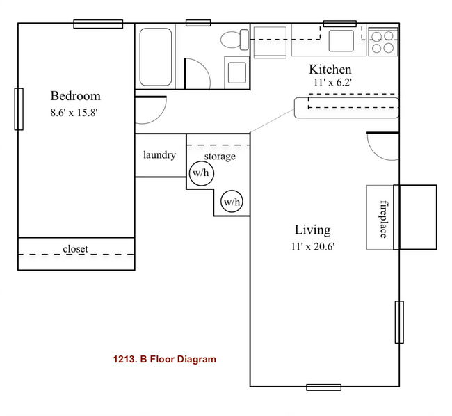 Photo - 1213 Hazel St Unit B